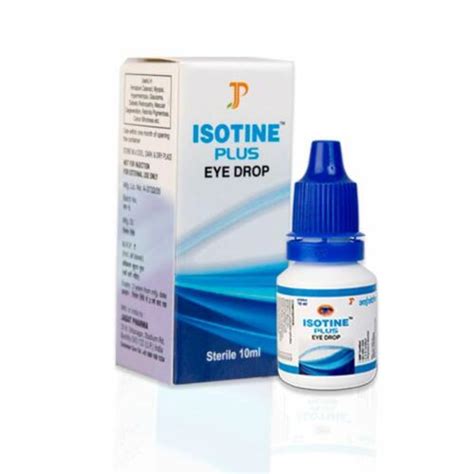 Isotine Plus Best Eye Drops Glaucoma Non Carnosine Nac Treatment