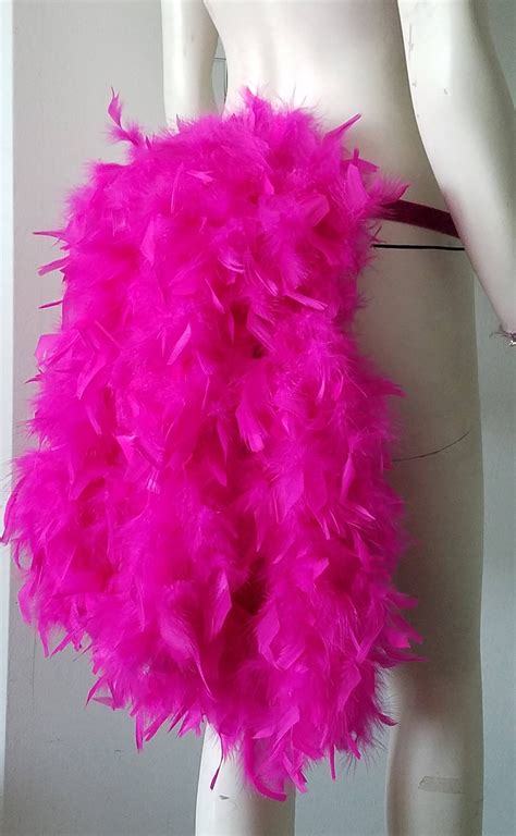 Thick Feather Tail Fan Tail Back Cover Feather Bustle Boa Tutu Etsy