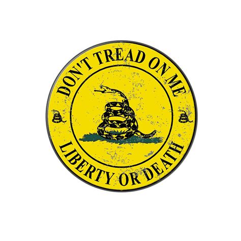 Gadsden Dont Tread On Me Liberty Or Death Distressed