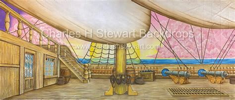 Pirate Ship Deck Backdrop For Rent By Charles H Stewart
