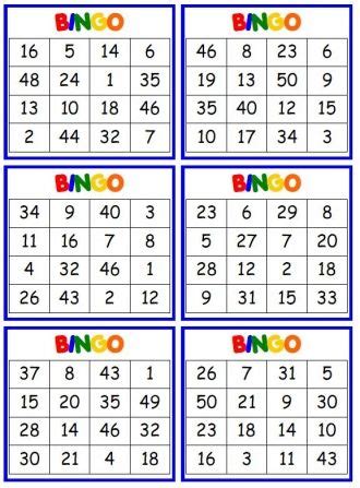 Adding a bingo card to your instagram story is. 1-50 bingo cards - Google Search | Cartelas de bingo ...