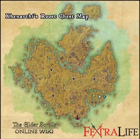 Eso Khenarthis Roost Treasure Map Maps Database Source The