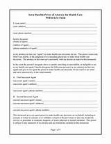 Free Durable Power Of Attorney For Health Care Form