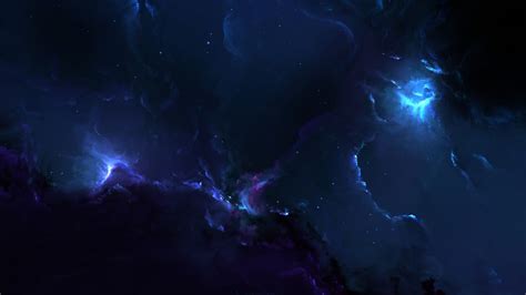 Nebulae Wallpaper 4k Cosmic Stars Dark Blue