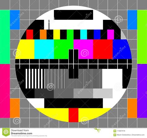 Television Test Pattern Vector Illustration 3937306