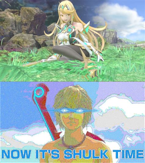 mythra really feels it inside her super smash brothers ultimate know your meme