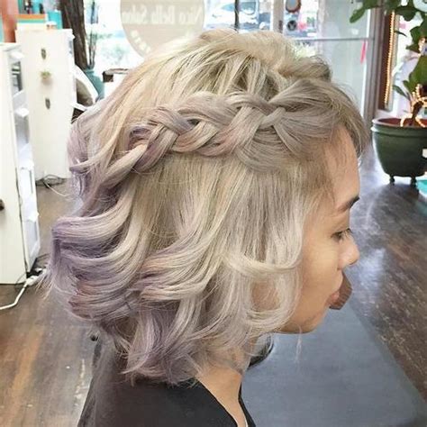 Braiding wet hair can create gorgeous waves without any sort of spray or mousse, just experiment with your hair to see what works best! Braids for Short Hair: 20 Newest Ideas