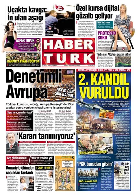 Yani benim kırk7 kitabıma göre bir kadının zirvesinde olduğu yaş. Gazete manşetleri Sözcü - Hürriyet - Milliyet 26 Nisan ...