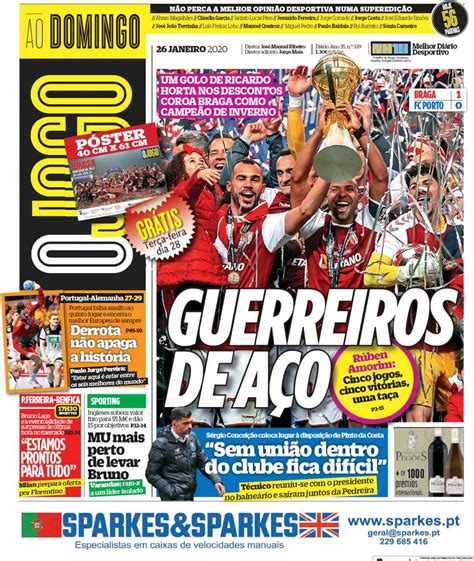 Maybe you would like to learn more about one of these? Capa Jornal O Jogo - 26 janeiro 2020 - capasjornais.pt