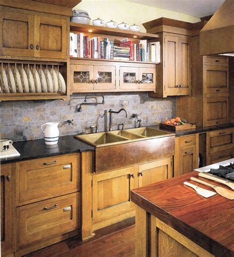 Contemporary kitchen with bamboo cabinetry. Craftsman Kitchen Inspiration: hoosier style cabinetry ...