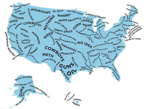 The Stereotype Map Of Every Us State Vivid Maps