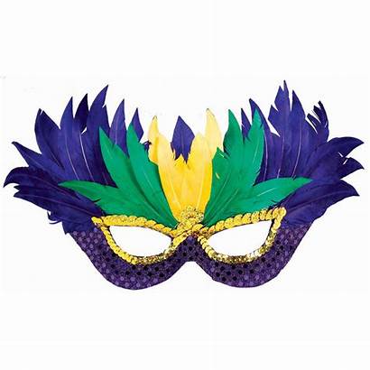 Mardi Gras Mask Clipart Clip Vector Feathers
