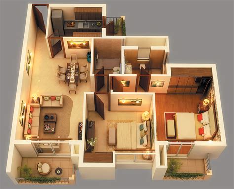 Beautiful Apartment House Plans 3d