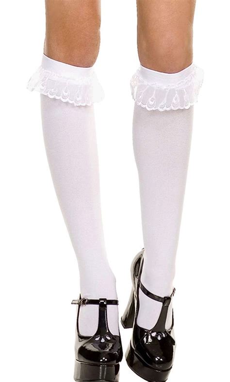 Pin By Max Montes On Halloween White Knee High Socks Knee High