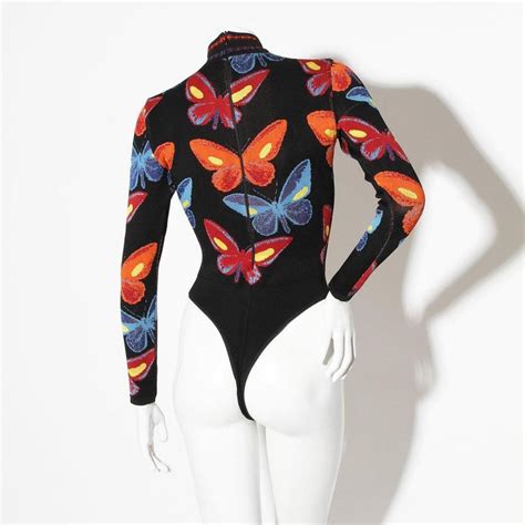 Azzedine Alaïa Fallwinter 1991 Iconic Butterfly Motif Knit Bodysuit