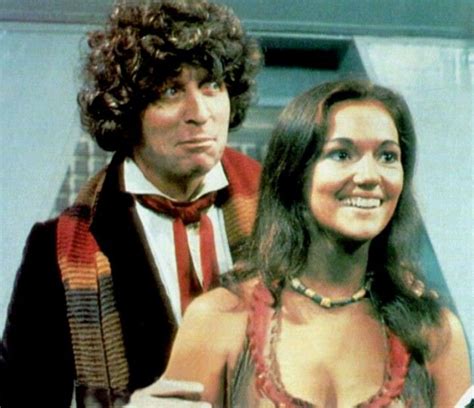 Doctor Who The Fourth Doctor Tom Baker With Traveling Companion