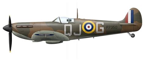 Spitfire P7350 92 Squadron During The Battle Of Britain Flown By
