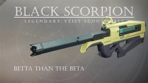 Destiny 2 Black Scorpion Quick Hitting Veist Scout Rifle Pvp