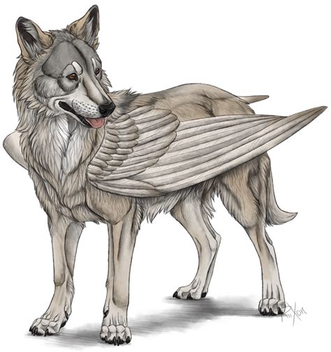 Simargl Winged Dog From East Slavic Mythology Mythical Creatures