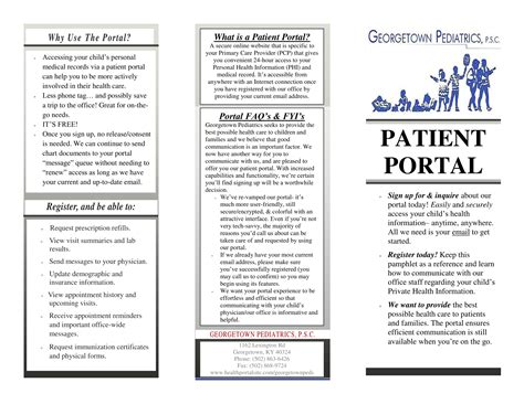 Our Patient Portal Is For You Georgetown Pediatrics