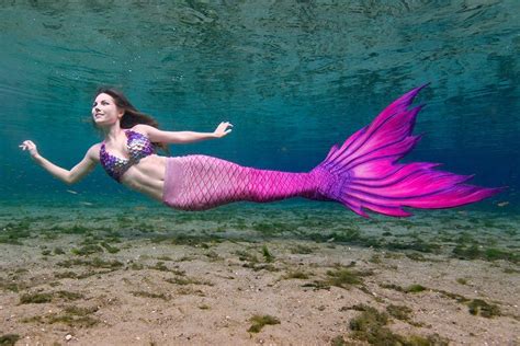 Plumeria Pink Fabric Tail Realistic Mermaid Tails Silicone Mermaid