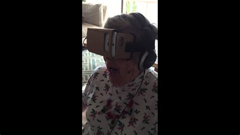 Grandma Tries VR For The First Time YouTube