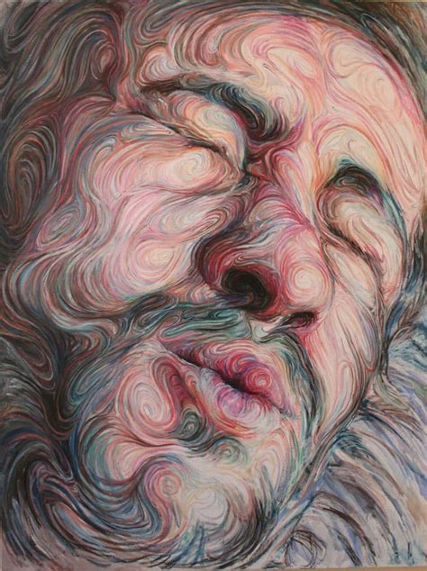 Swirling Psychedelic Self Portraits By Nikos Gyftakis Colossal