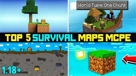 Top 5 Survival Maps For Mcpe 118 Best Maps For Minecraft Pe