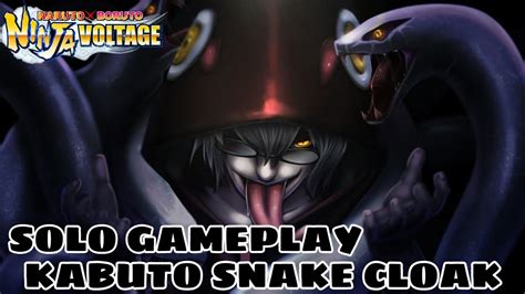 Solo Kabuto Yakushi Snake Cloak Gameplay Naruto X Boruto Ninja