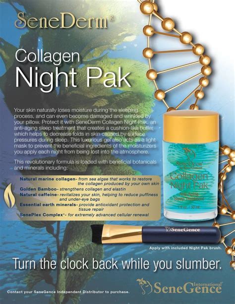 Collagen Night Pak Was Just Launched This Weekend Senegence