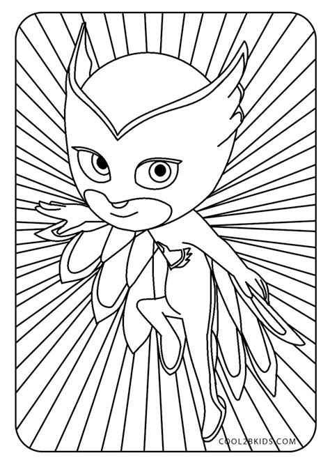 Owlette Pj Masks Coloring Pages Sketch Coloring Page