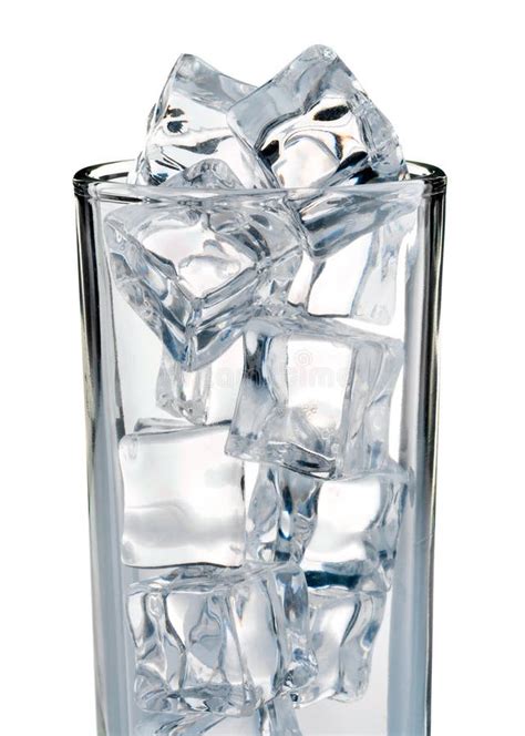 Cold Ice Cubes In The Glass Stock Photo Image Of Temperature
