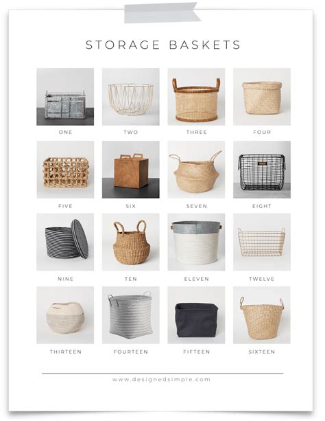 16 Decorative Storage Baskets Designed Simple