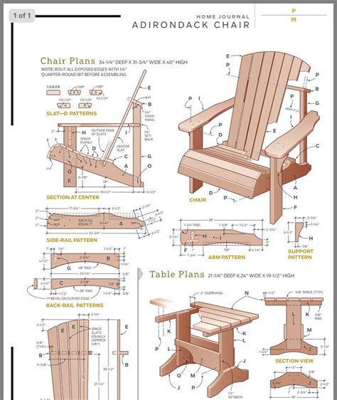 Classic Woodworking Adirondack Chair Plans ~ Vatre