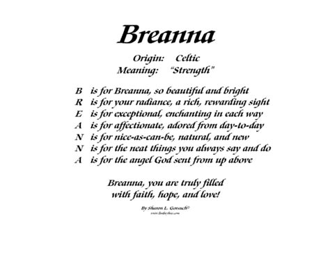 Meaning Of Breanna Lindseyboo