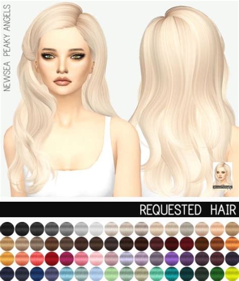 Miss Paraply Newsea S Peaky Angels Hair Retextured Sims 4 Downloads