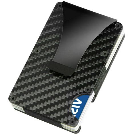 You might be searching for a carbon fiber money clip, which ousts even the bifold wallet in terms of simplicity. Carbon Fiber Money Clip Wallet Men RFID Blocking