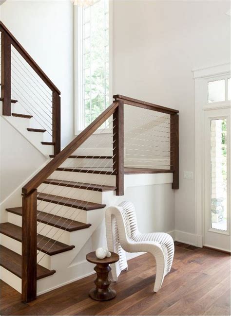 Modern Cable Stair Railing Savage Interior Stairs Stairs