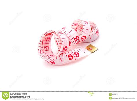 Tape Measure With Inch And Centimeter Scales Stock Photo