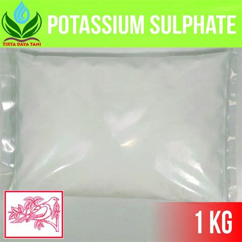 Jual Pupuk Kalium Sulfat Potassium Sulphate SOP Kemasan Repack 1 Kg