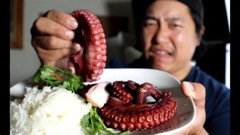 Eating Octopus For First Time Youtube