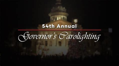 The 54th Annual Governors Carolighting Scetv Specials All Arts