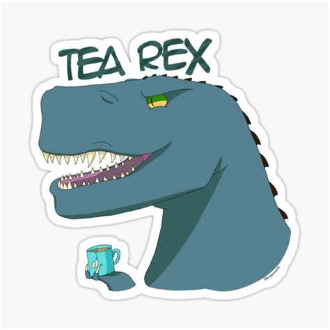 T Rex Green Rawr Sticker For Sale By Kiragacash95 Redbubble