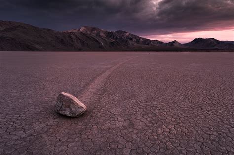 Sliding Rock On Racetrack In Death Valley National Park California