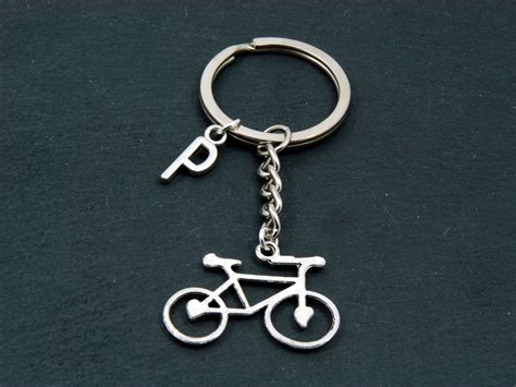 Cyclist Keyring Bicycle Keychain Bike Keychain Personalised Etsy Uk