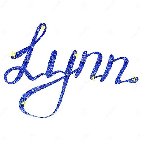 Lynn Name Lettering Tinsels Stock Vector Illustration Of Celebration