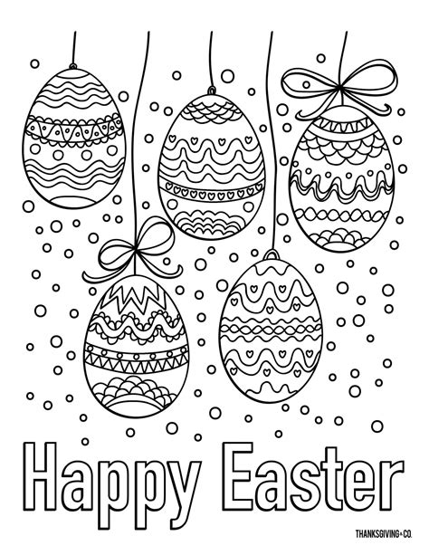 5 Free Printable Easter Coloring Pages For Adults That Will Relieve