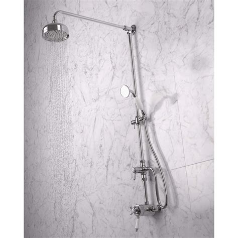 Bristan 1901 Exposed Traditional Thermostatic Shower Kit Chrome