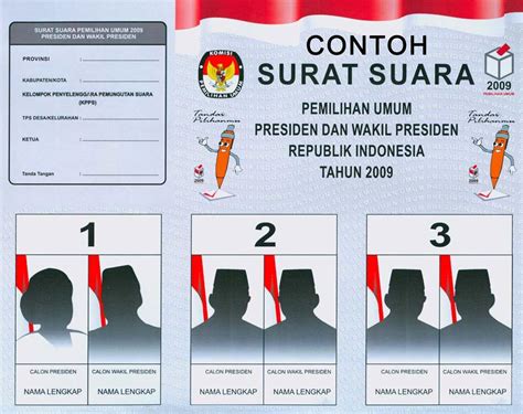 Kebutuhan surat suara di kabupaten malang sendiri mencapai 2.003.608 lembar. Contoh Surat Suara Pilpres 2009, CV Singkat dan Visi Misi ...