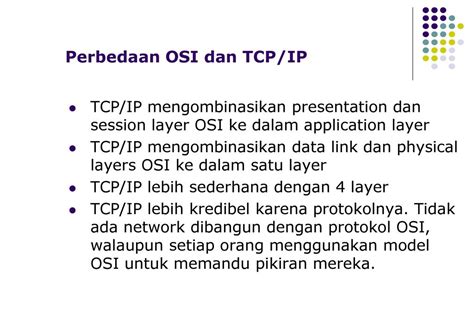 Perbedaan Model Osi Dan Tcpip Seputar Model